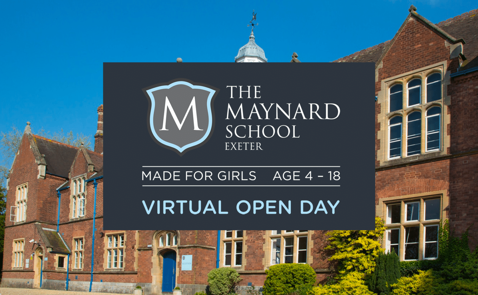 Our first ever Virtual Open Day Saturday 20 June 2020 - The Maynard School